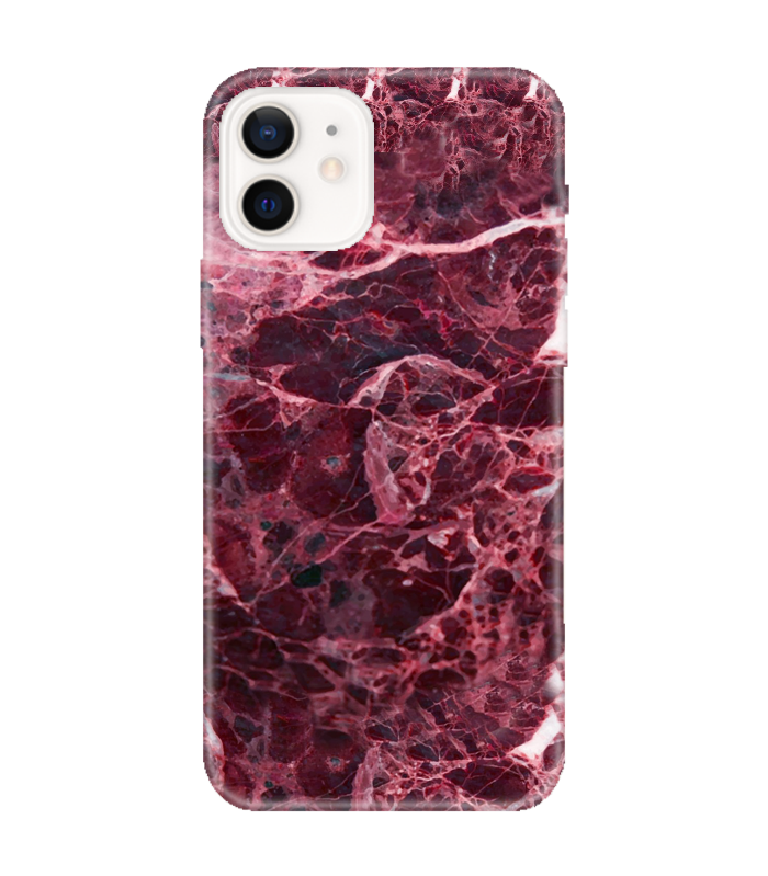 Ruby Marble Bordo Mermer Desenli Telefon Kılıfı