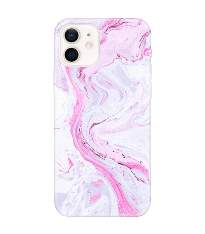 Pink Wave Mermer Telefon Kılıfı